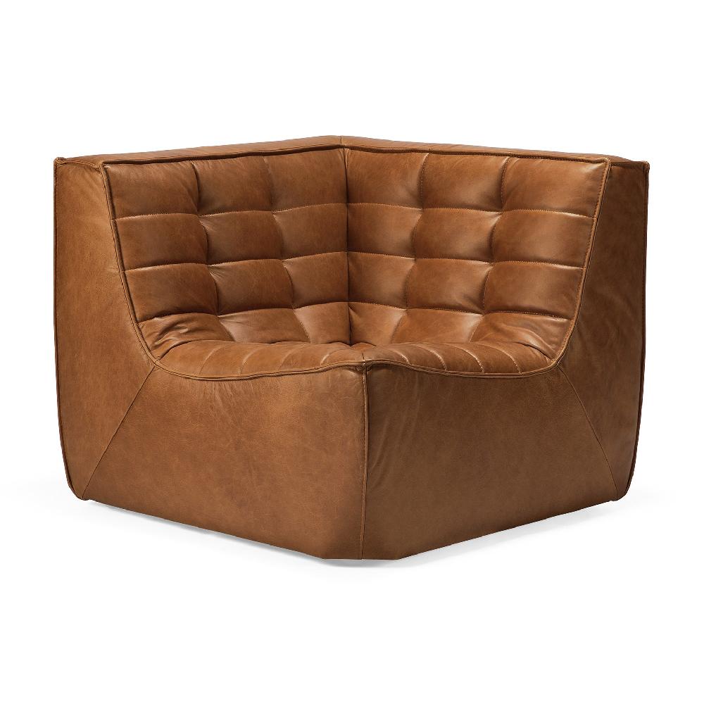 Be Home N701 Corner Sofa Old Saddle Leather