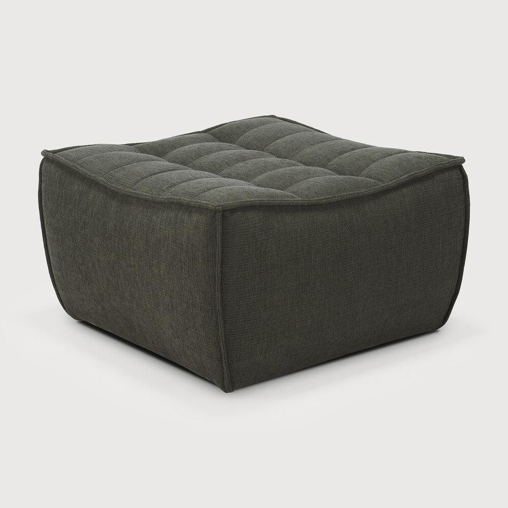 be home N701 Eco Fabric Footstool Moss