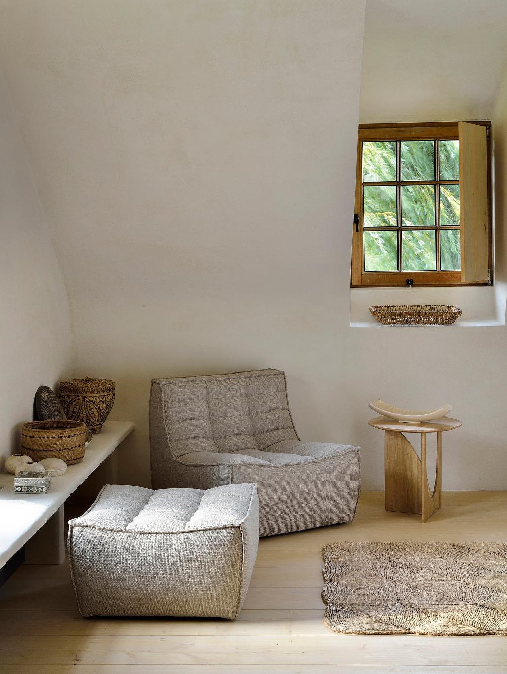 Be Home N701 Footstool Beige