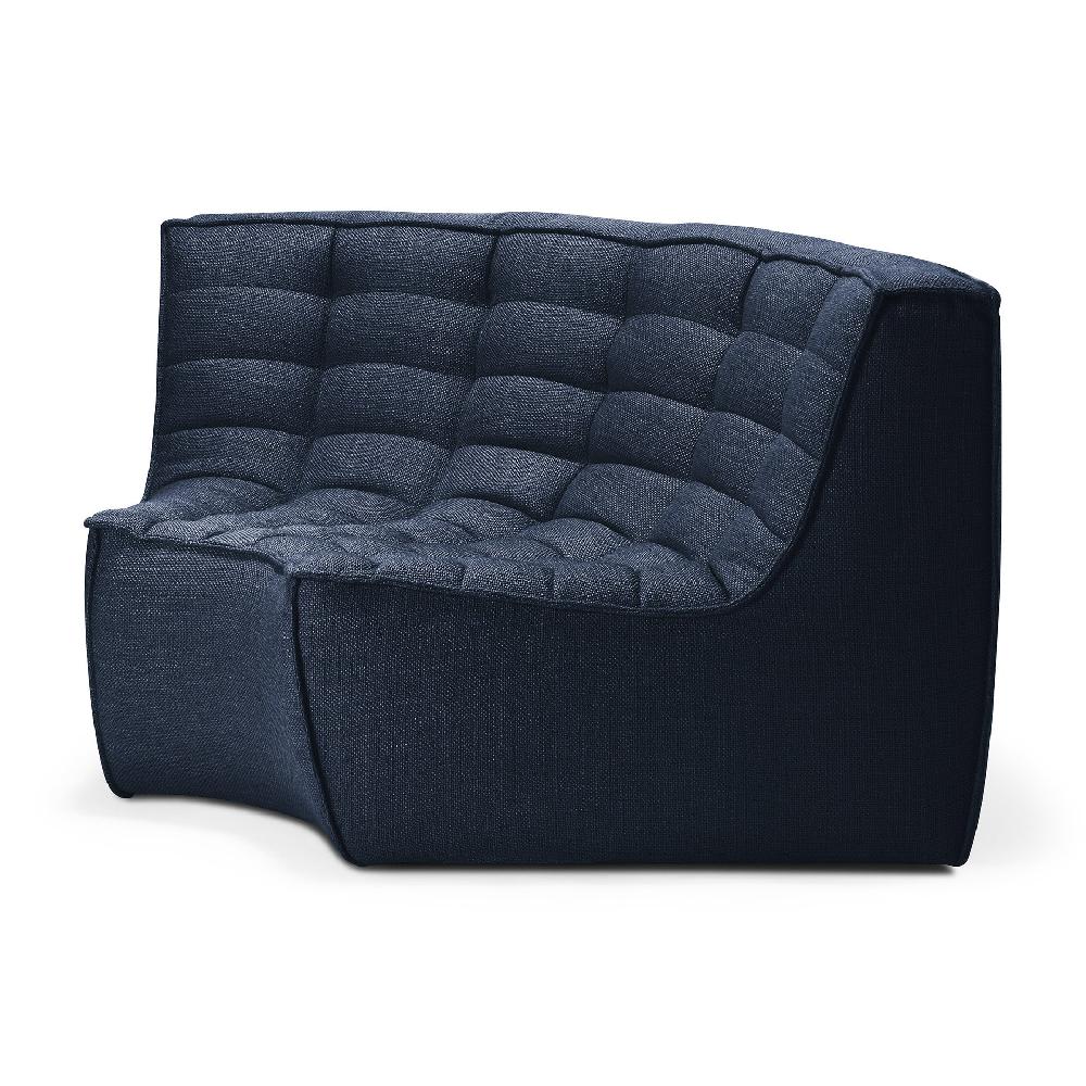 Be Home N701 Round Corner Eco Fabric Sofa Graphite