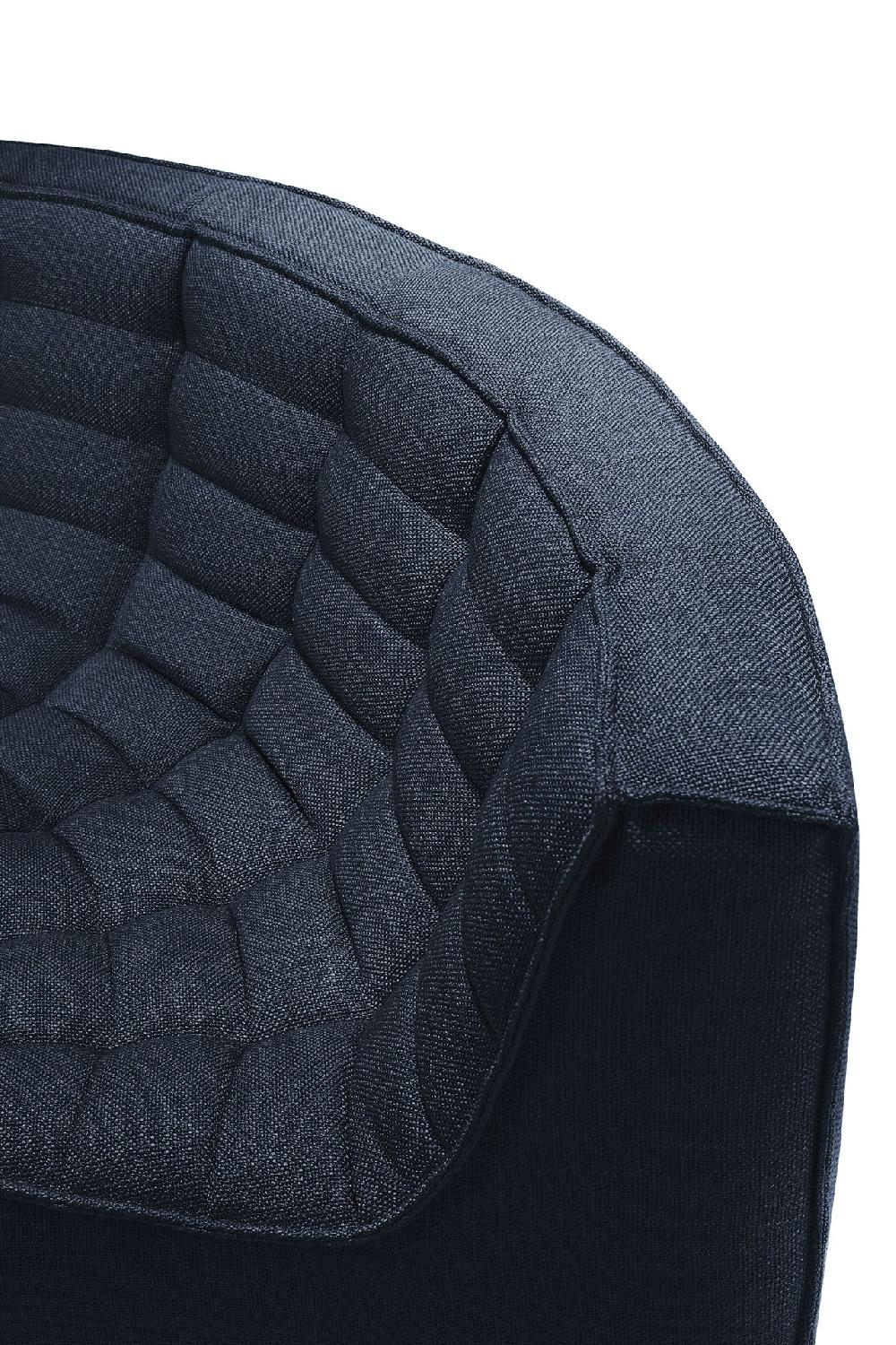 Be Home N701 Round Corner Eco Fabric Sofa Graphite