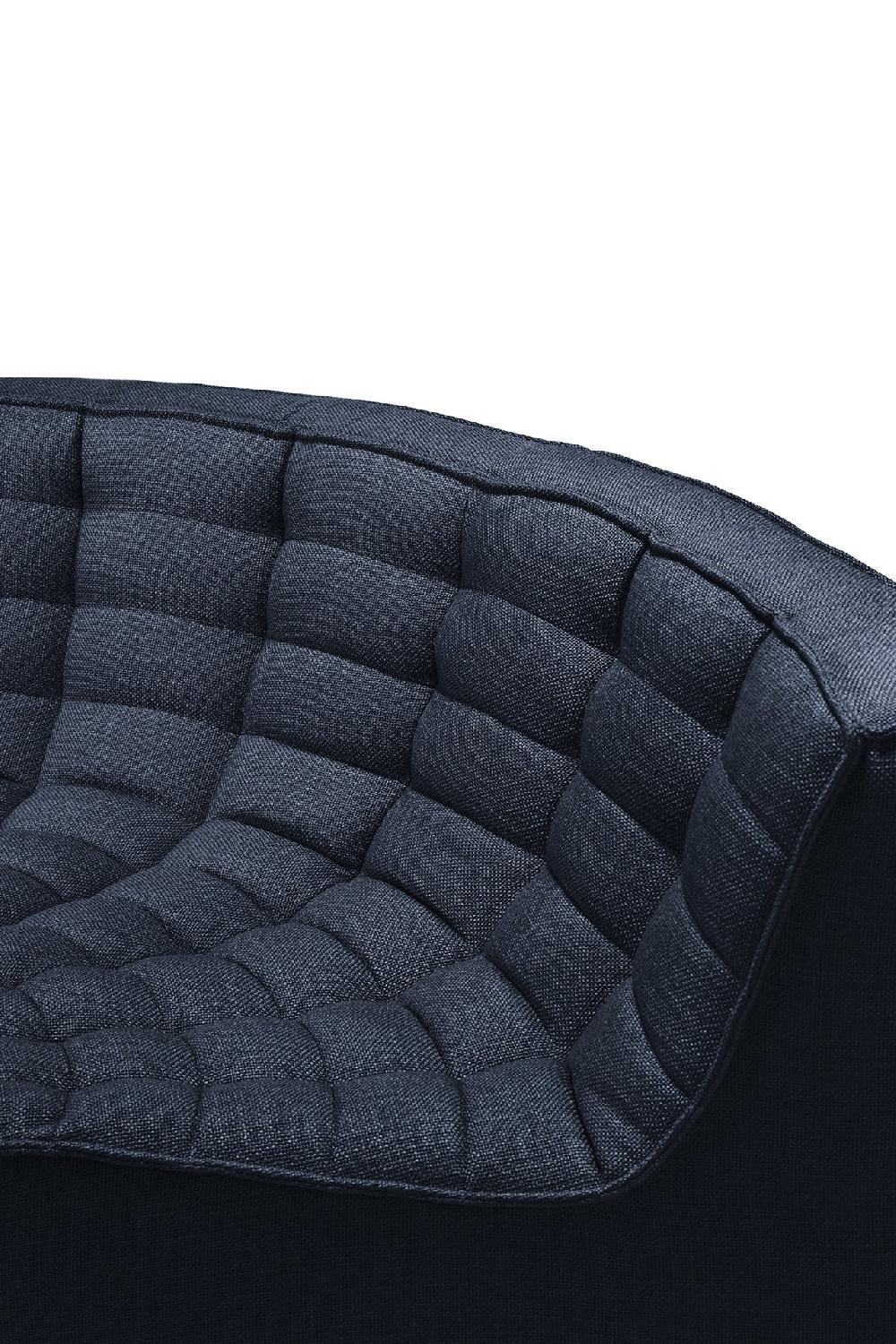 Be Home N701 Round Corner Eco Fabric Sofa Graphite