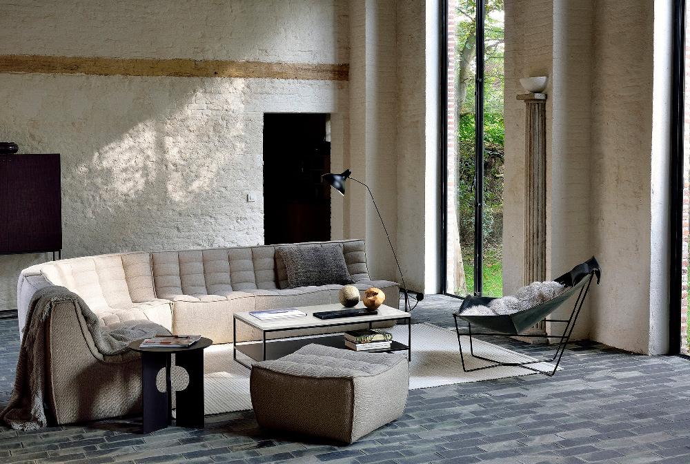 Be Home N701 Round Corner Sofa Beige