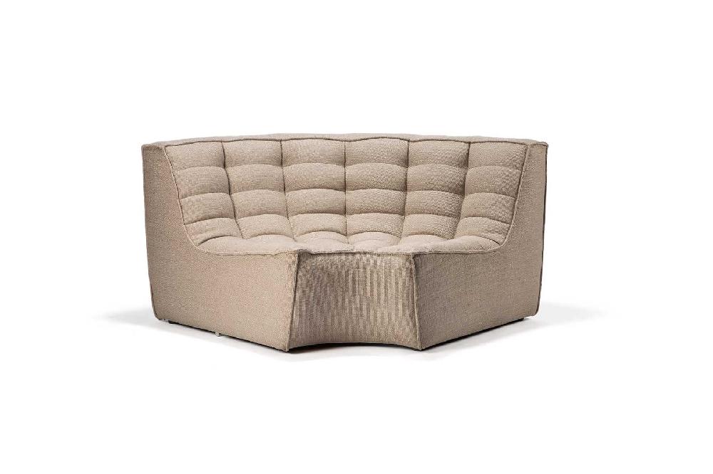 Be Home N701 Round Corner Sofa Beige