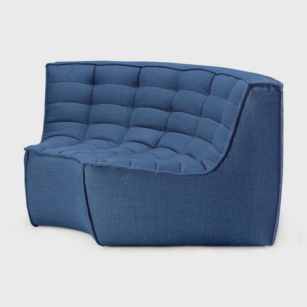 Be Home N701 Round Corner Sofa Blue