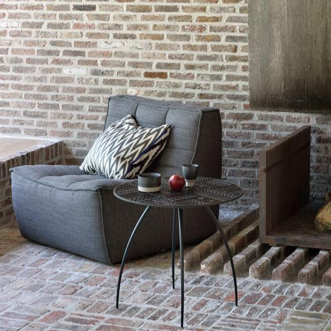 be home N701 Single Seater Sofa Dark Grey