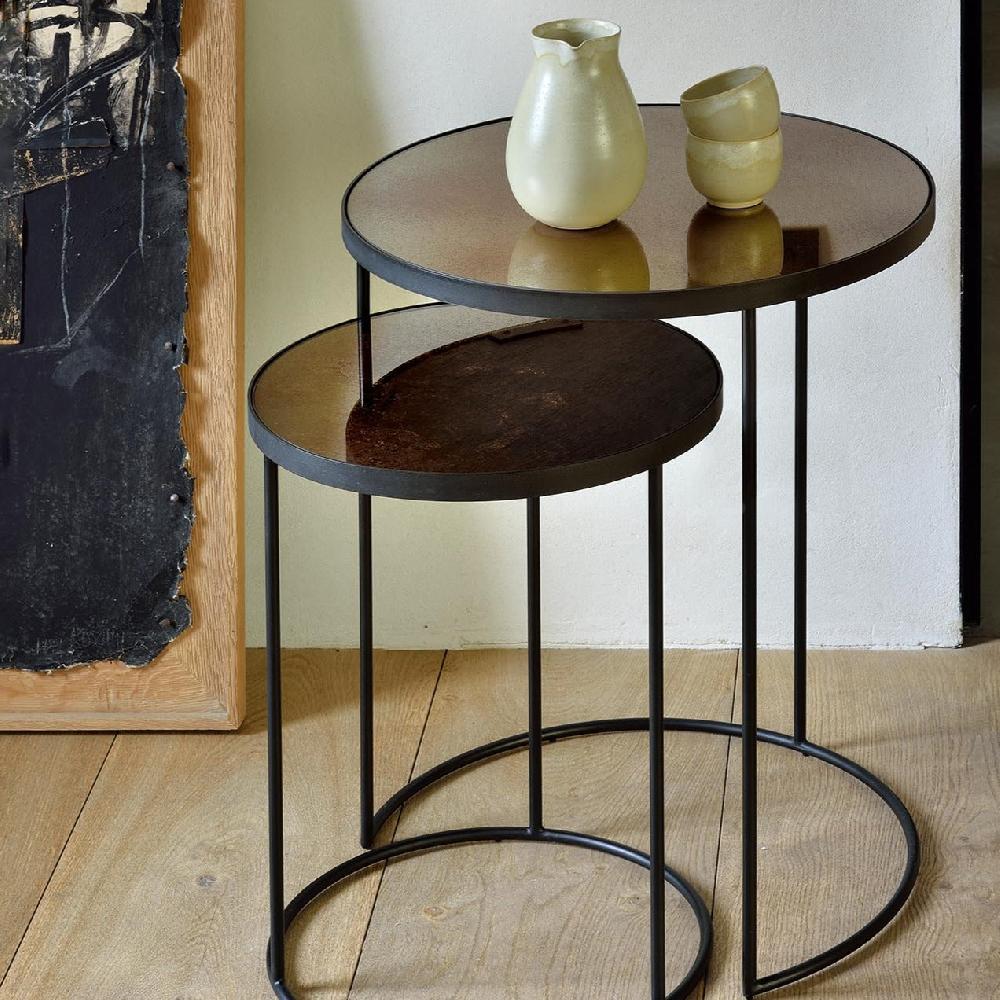 Be Home Nesting Side Table Set Of 2 Bronze