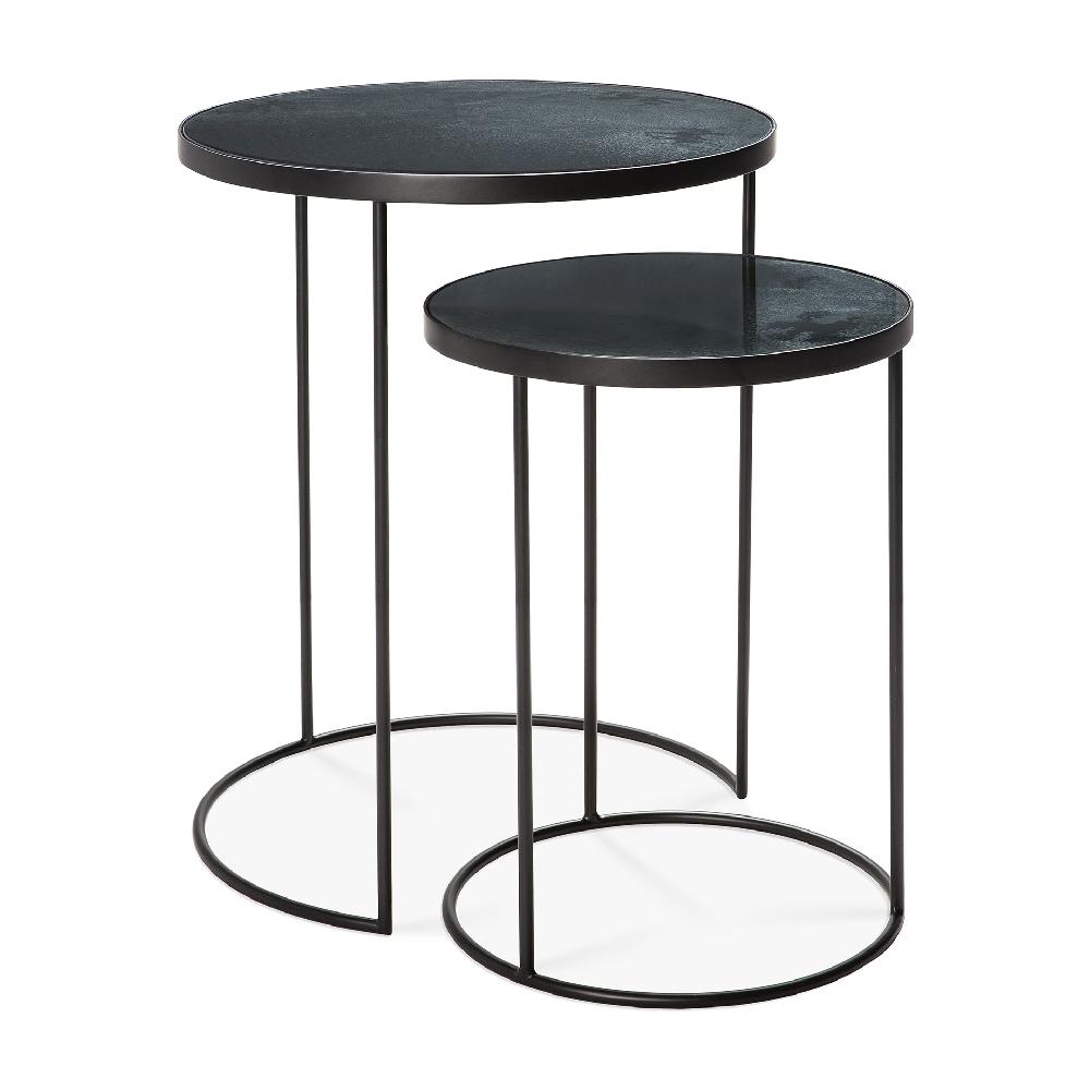 Be Home Nesting Side Table Set Of 2 Charcoal