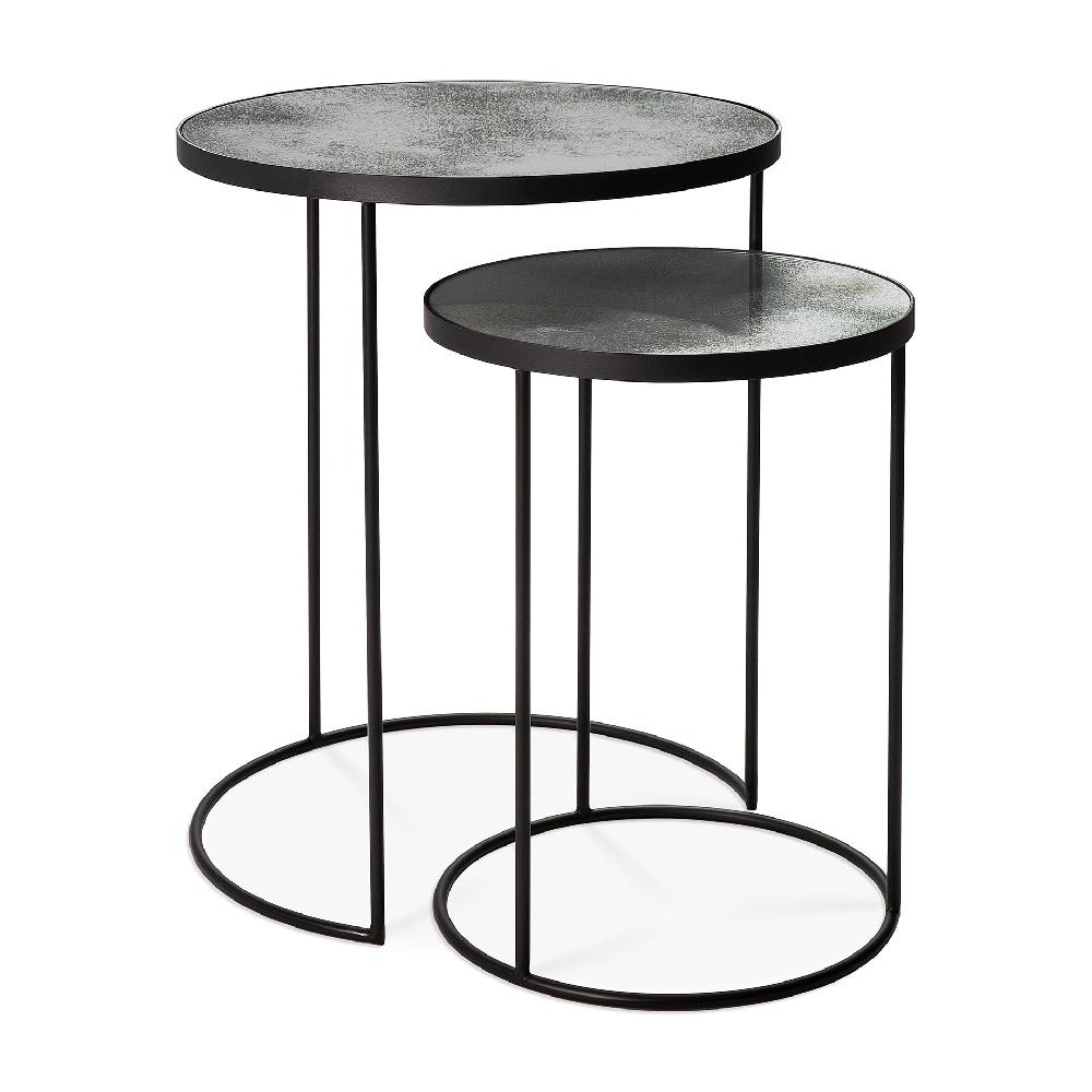 Be Home Nesting Side Table Set Of 2 Clear