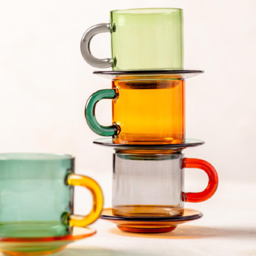 Be Home Niko Glass Mug Teal