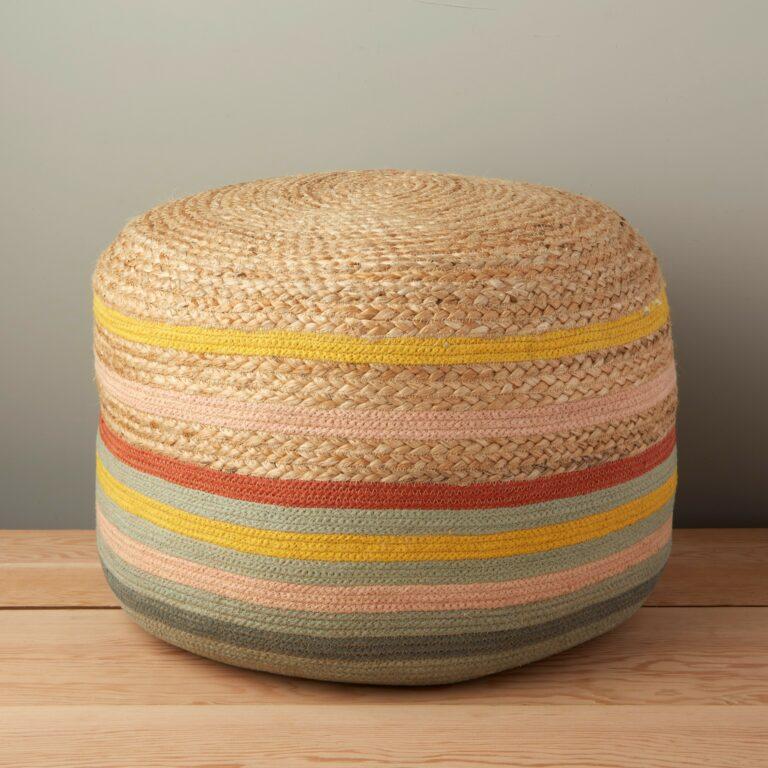 be home Noe Jute Pouf