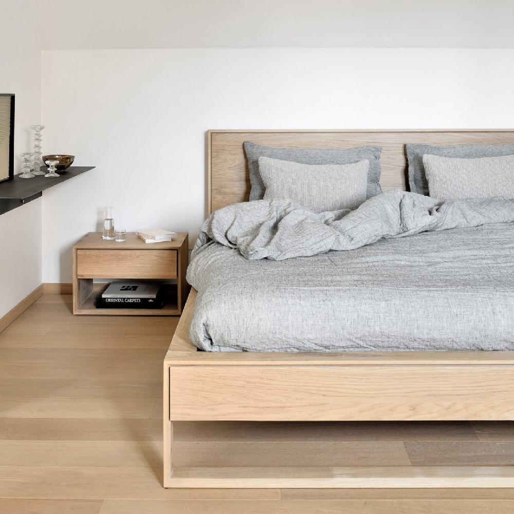 Be Home Nordic II Solid Oak Bedside Table