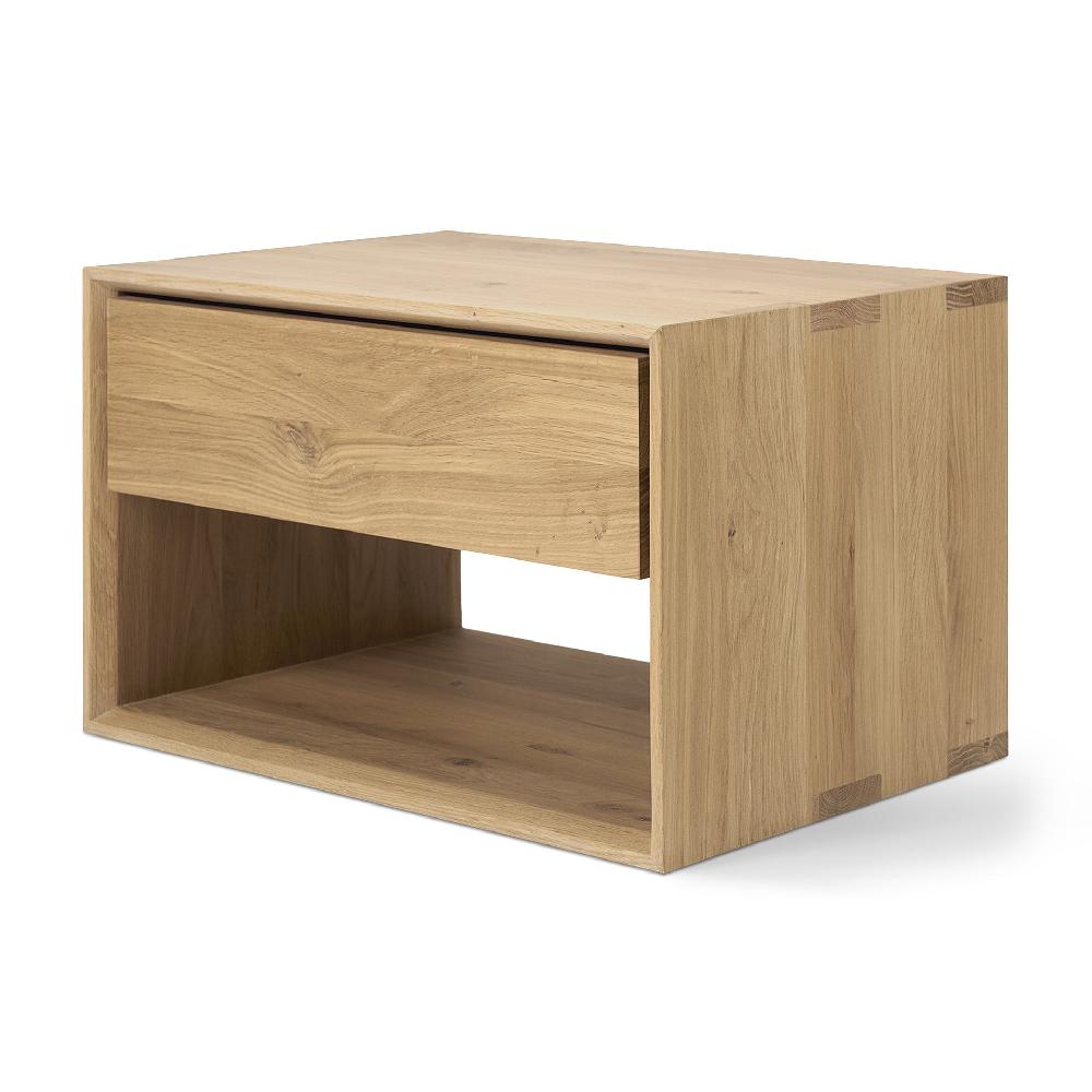 Be Home Nordic II Solid Oak Bedside Table