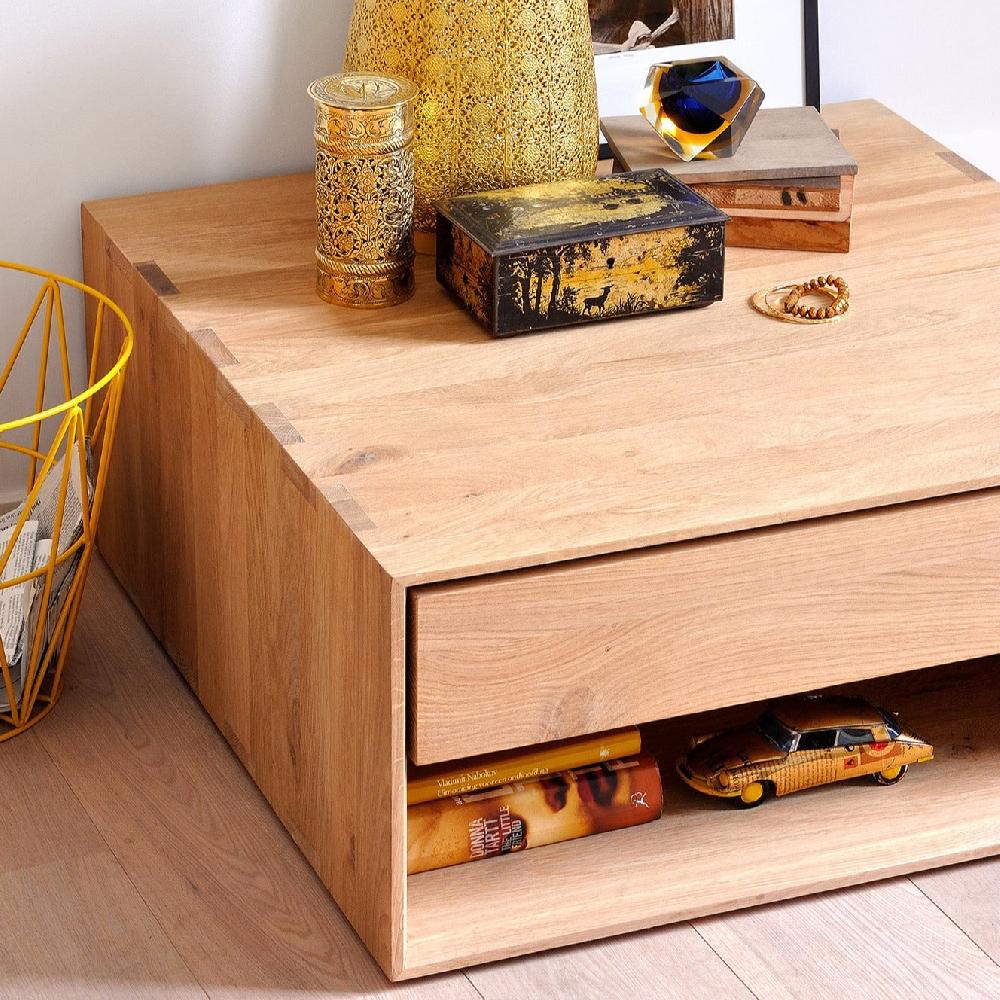 be home Nordic II Solid Oak Bedside Table