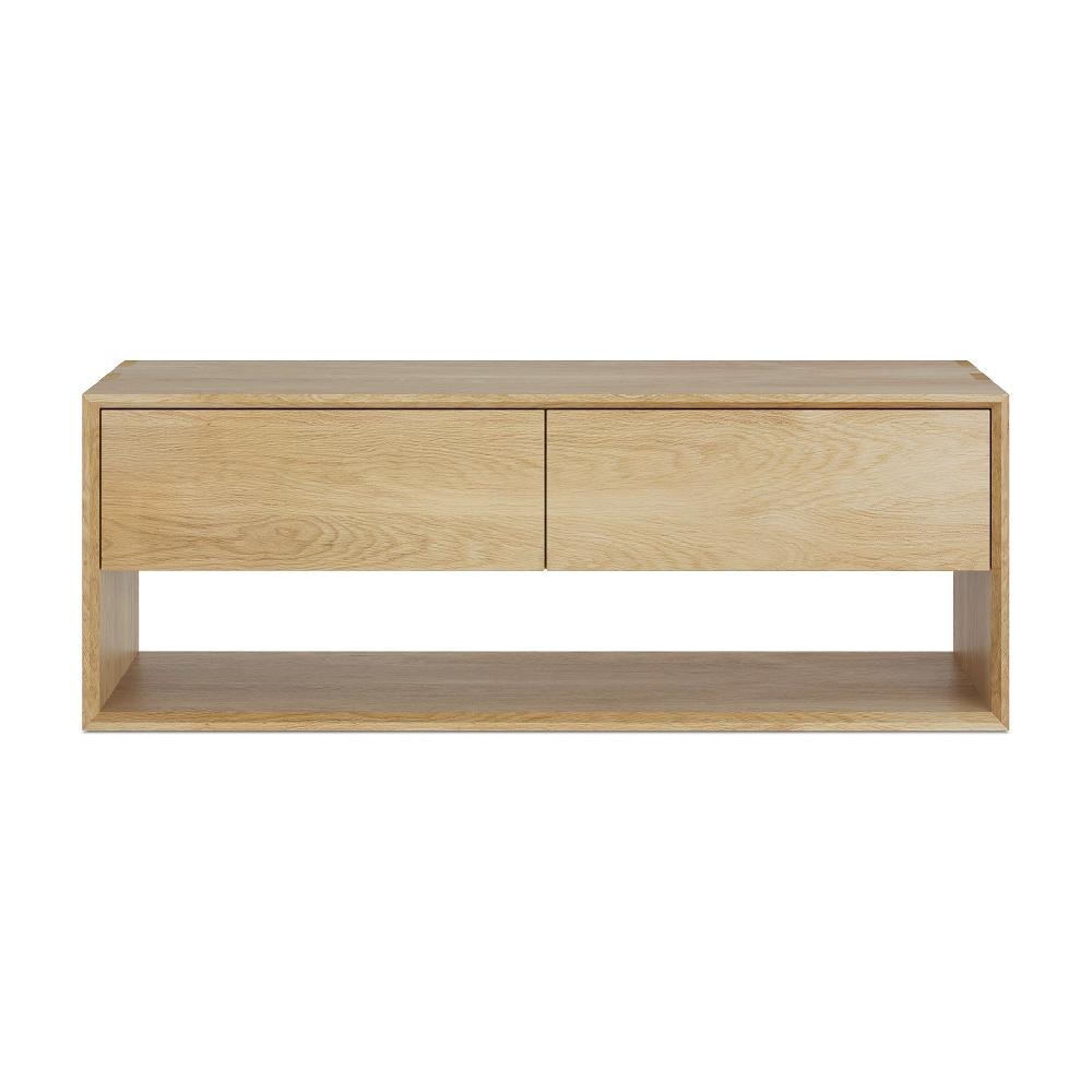 Be Home Nordic Solid Oak Media Console 47.5"