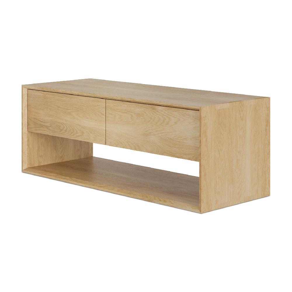 Be Home Nordic Solid Oak Media Console 47.5"
