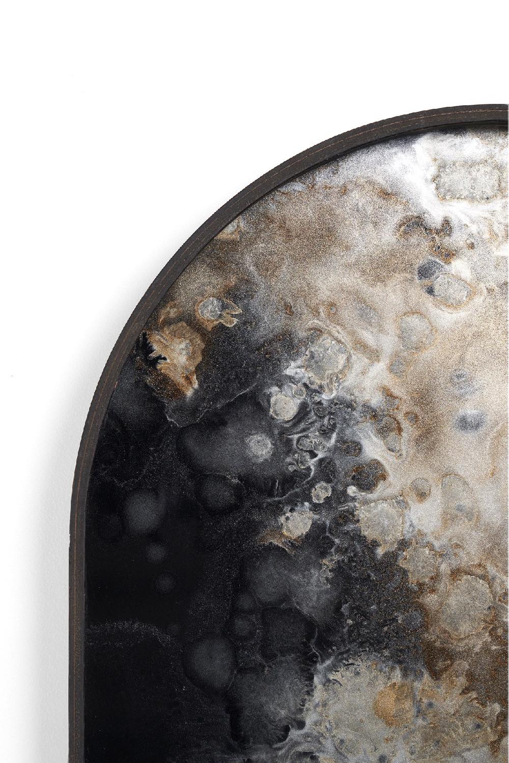 Be Home Oblong Black Glass Organic Tray