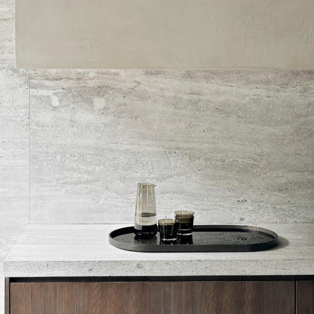 Be Home Oblong Bronze Aged Mirror Tray