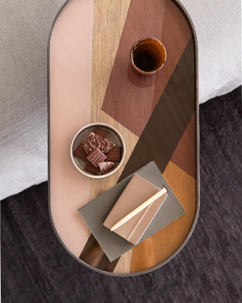 Be Home Oblong Pinot Glass Angle Tray Medium