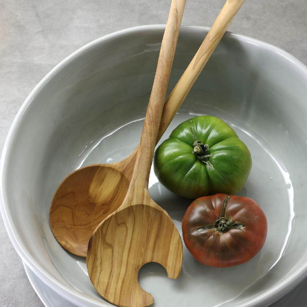 be home Olive Wood Crescent Serving Set