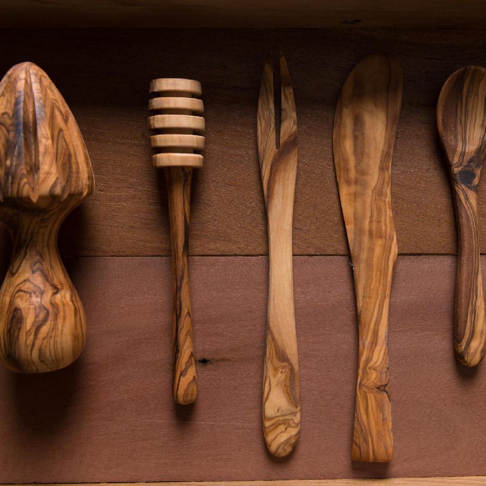 Be Home Olive Wood Honey Dip