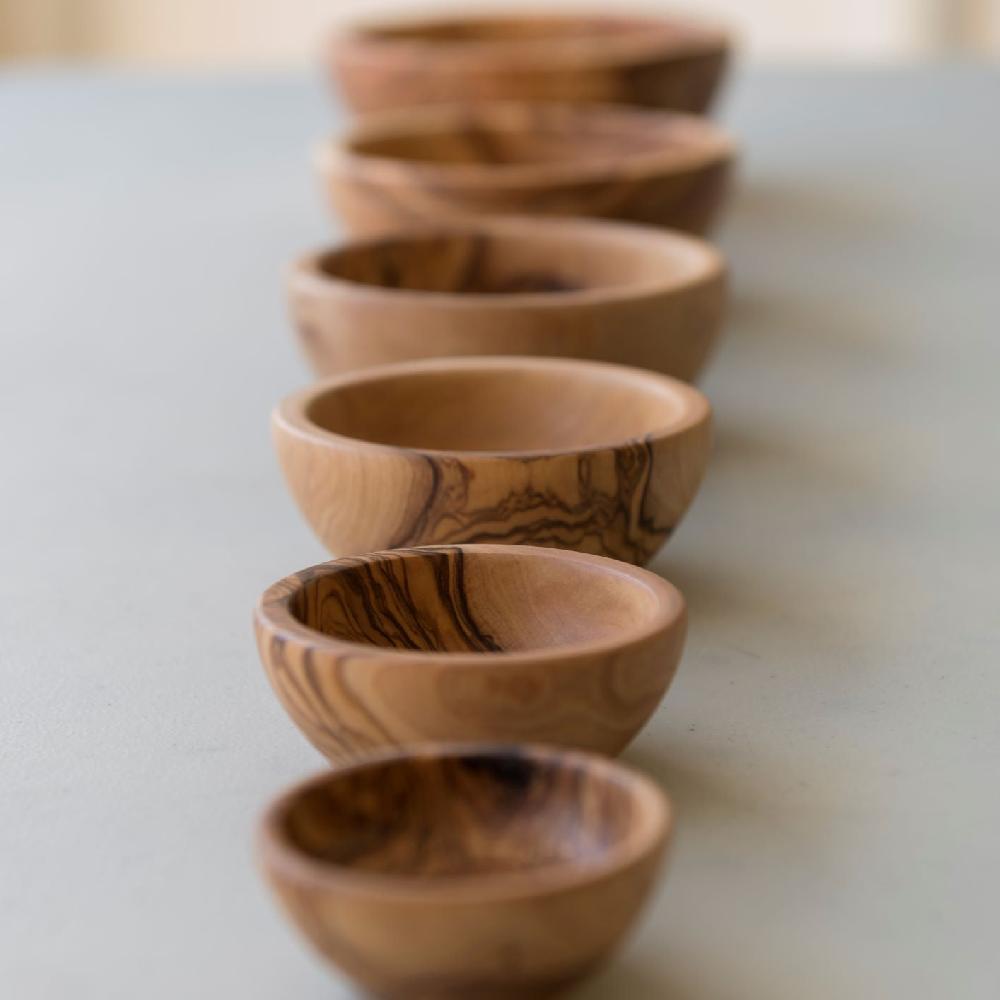 Be Home Olive Wood Nesting Bowls Set Of 6