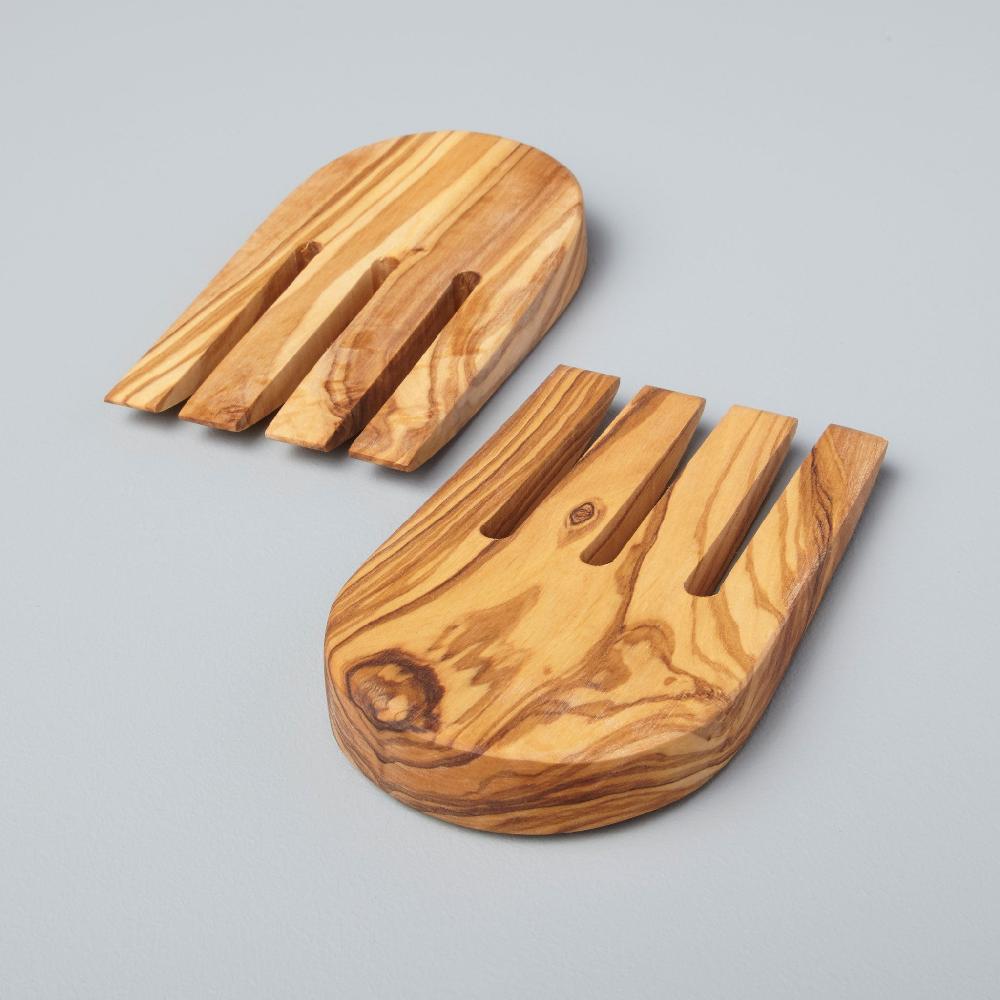 be home Olive Wood Salad Hands
