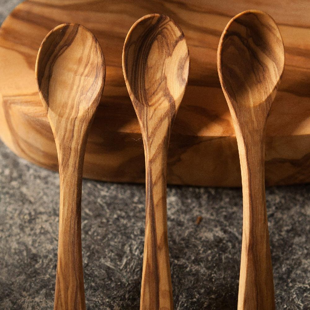 Be Home Olive Wood Spoons Small Set Of 4
