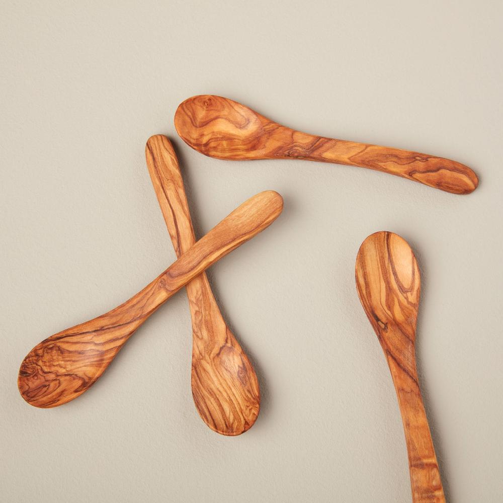 be home Olive Wood Spoons Small Set of 4