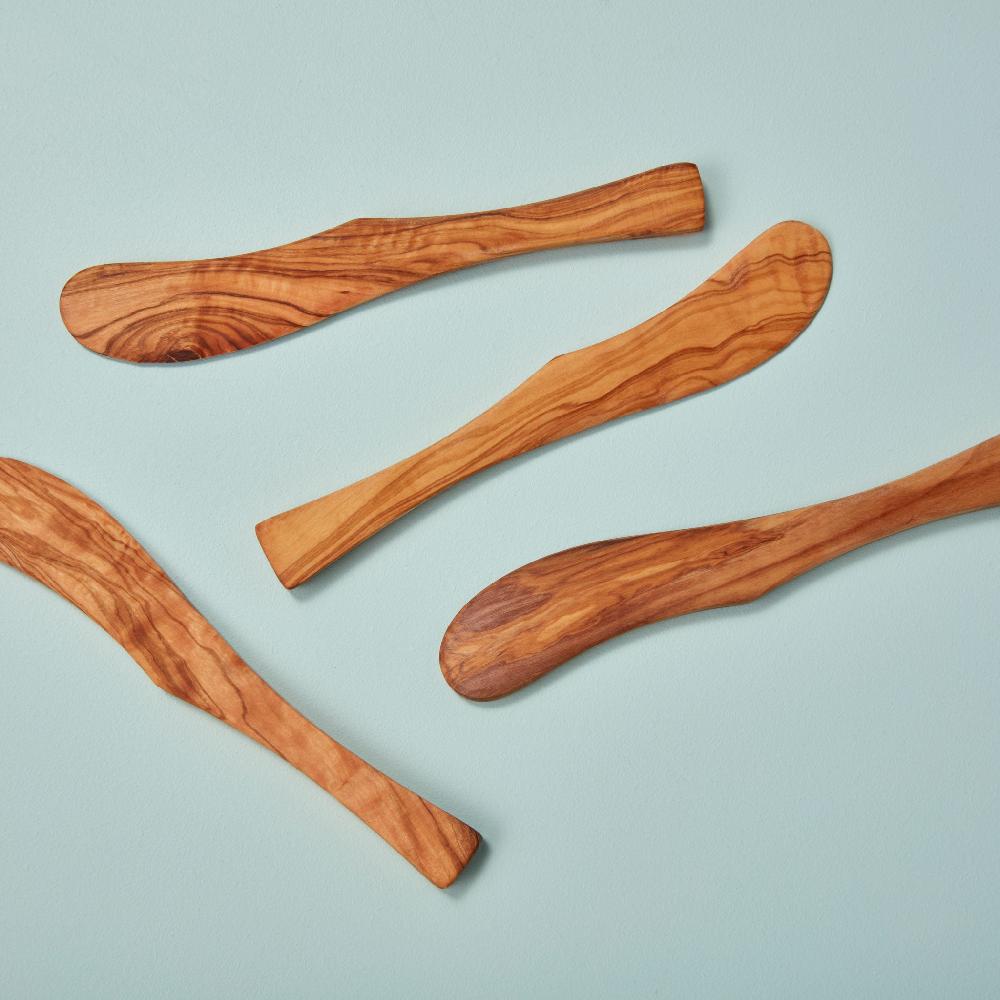 be home Olive Wood Spreaders Set of 4
