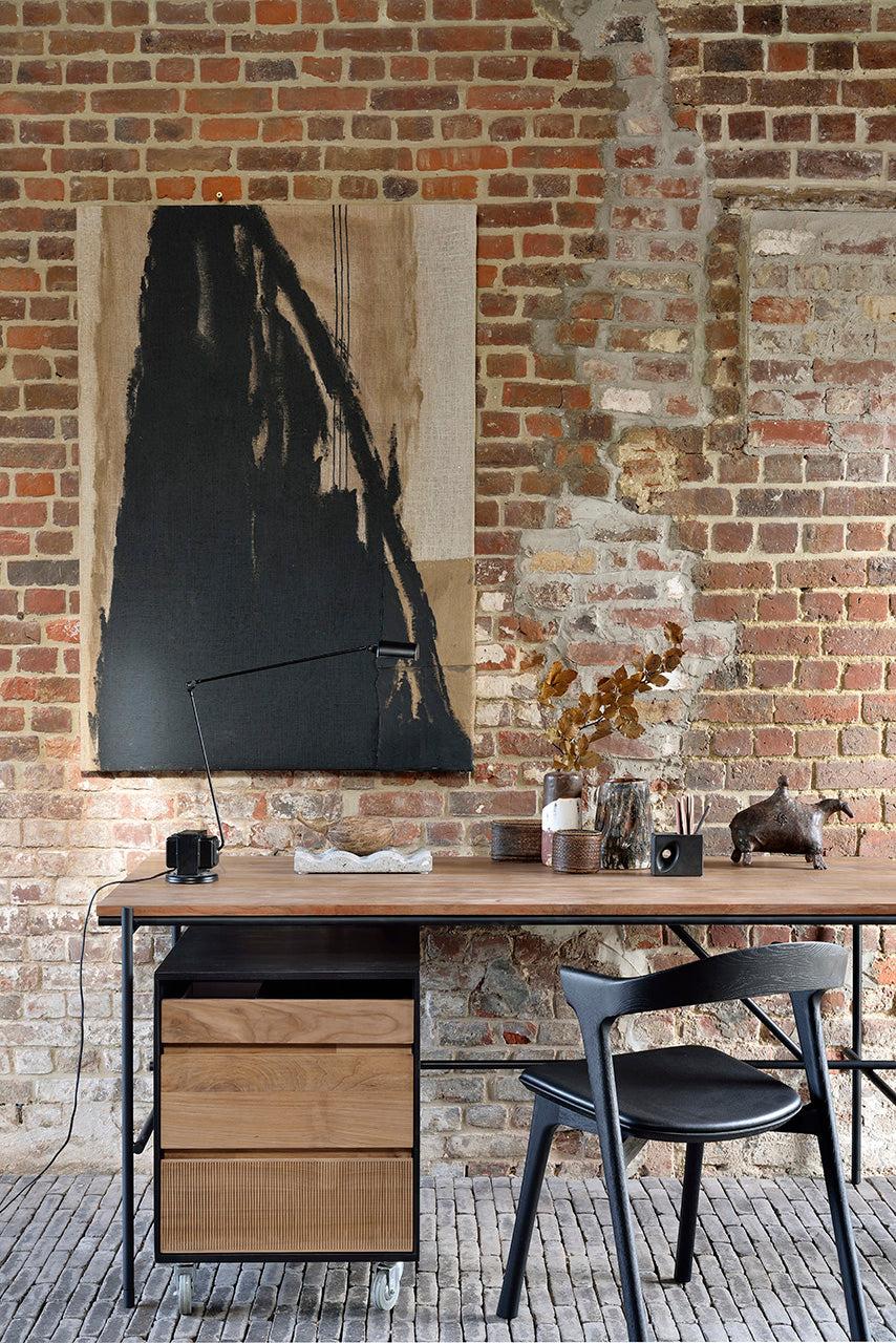 Be Home Oscar Solid Teak Desk 63"