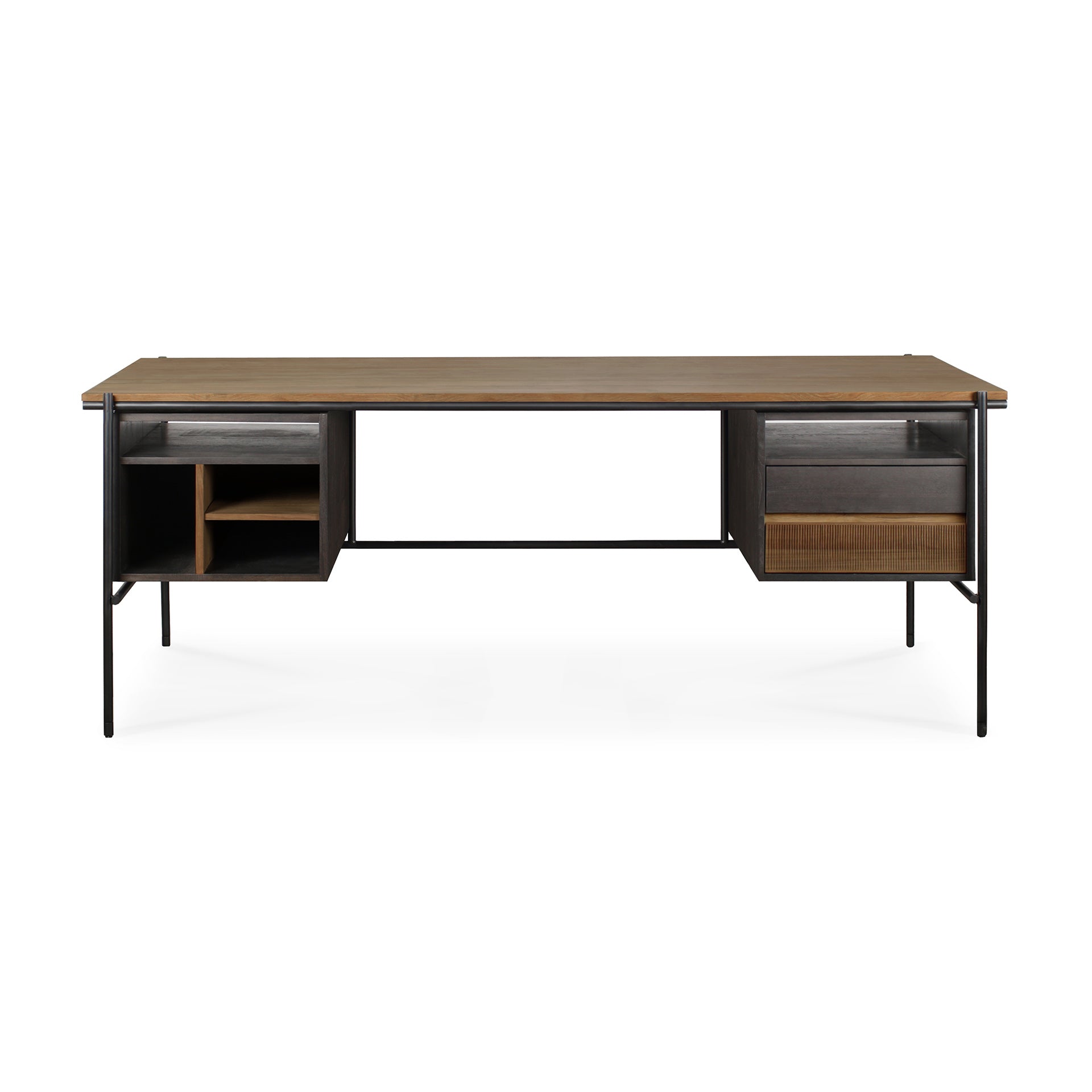 Be Home Oscar Solid Teak Desk With 2 Drawers