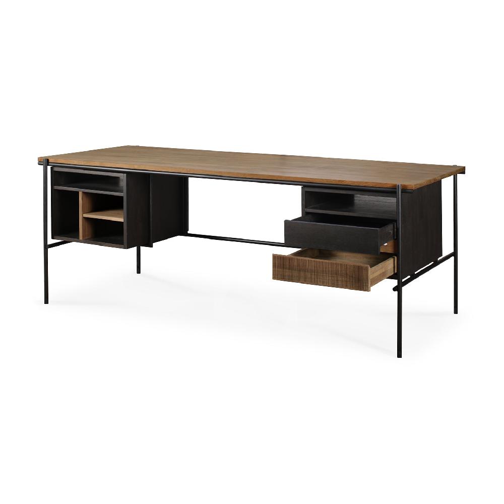 Be Home Oscar Solid Teak Desk With 2 Drawers