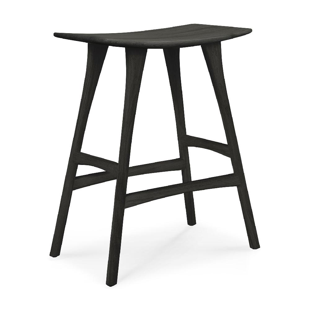 Be Home Osso Counter Stool Varnished Oak Black