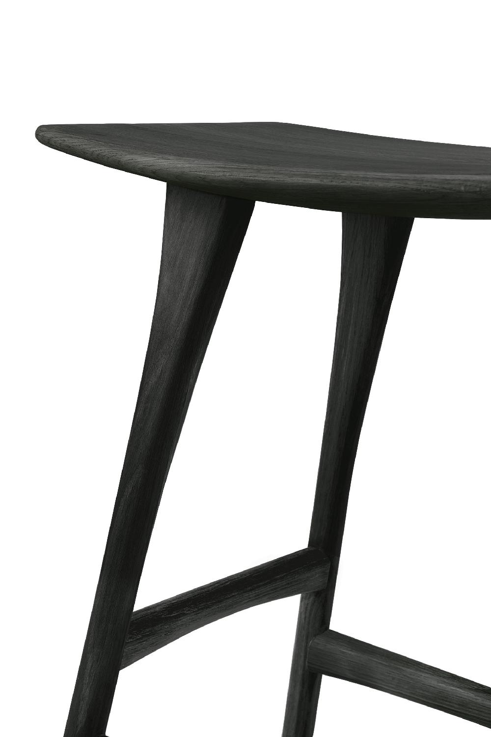 Be Home Osso Counter Stool Varnished Oak Black