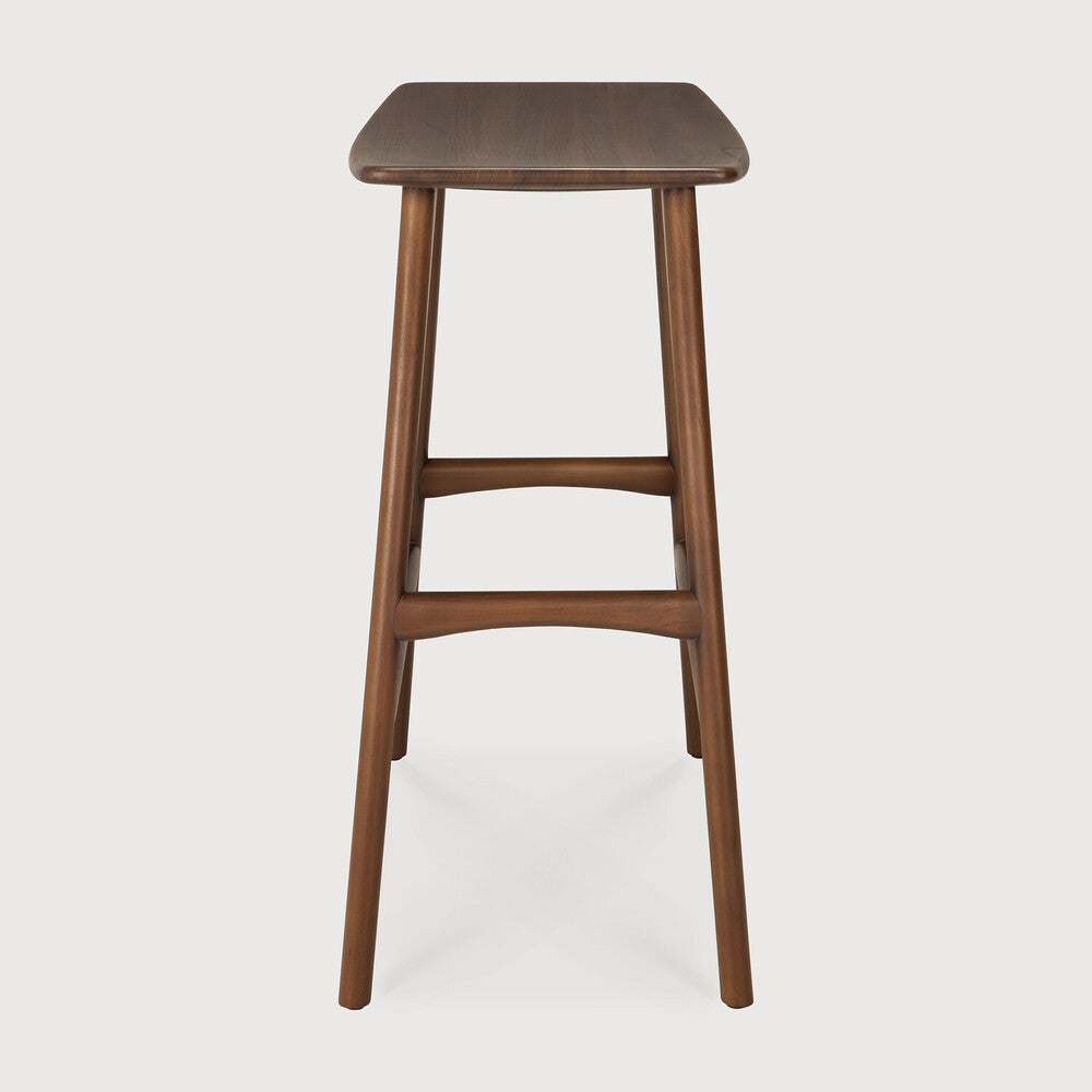 Be Home Osso Counter Stool - Varnished Teak - Brown