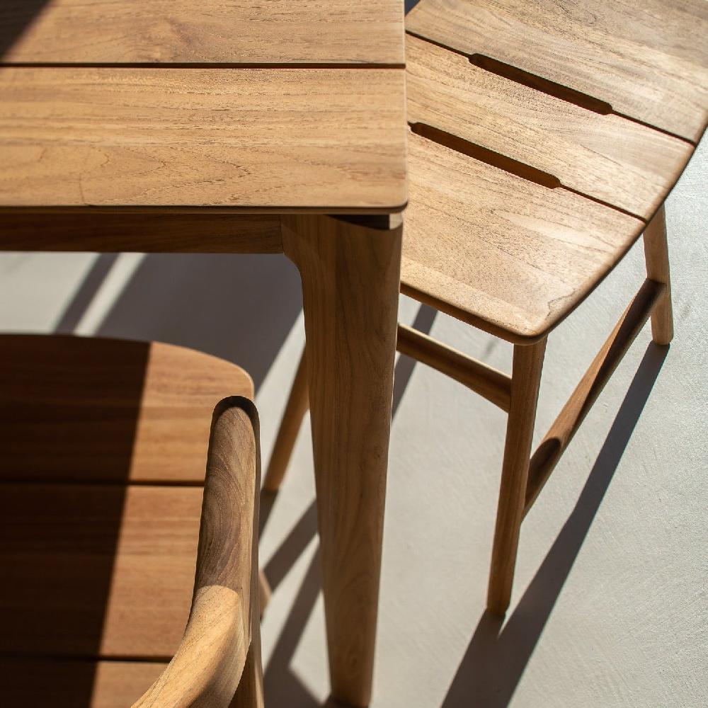 be home Osso outdoor stool frame - teak