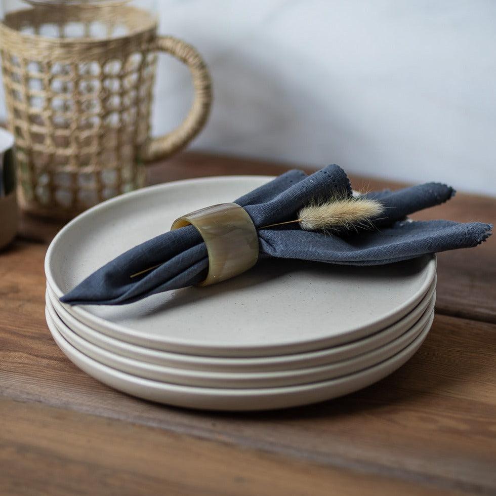 be home Pacifica Dinner Plate Vanilla Set of 6