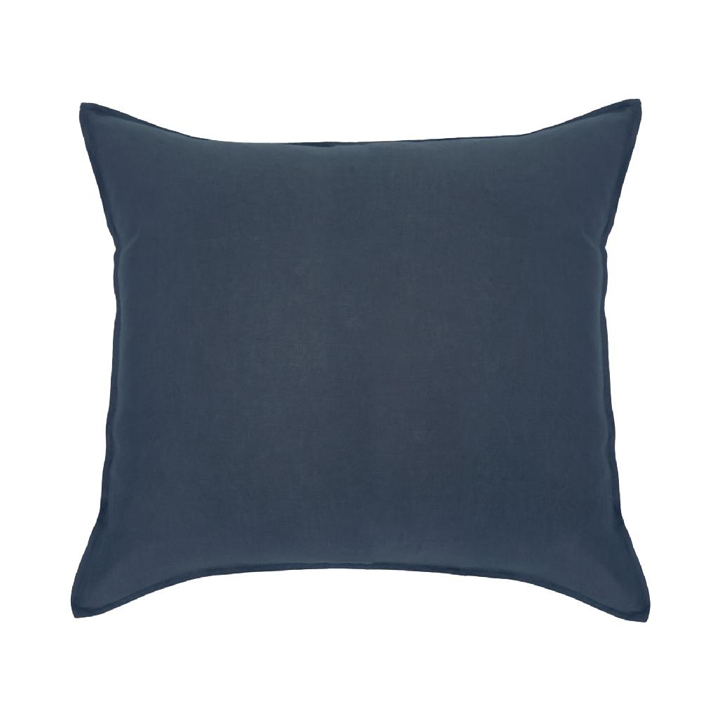 Be Home Parker Linen Queen Duvet Set Navy
