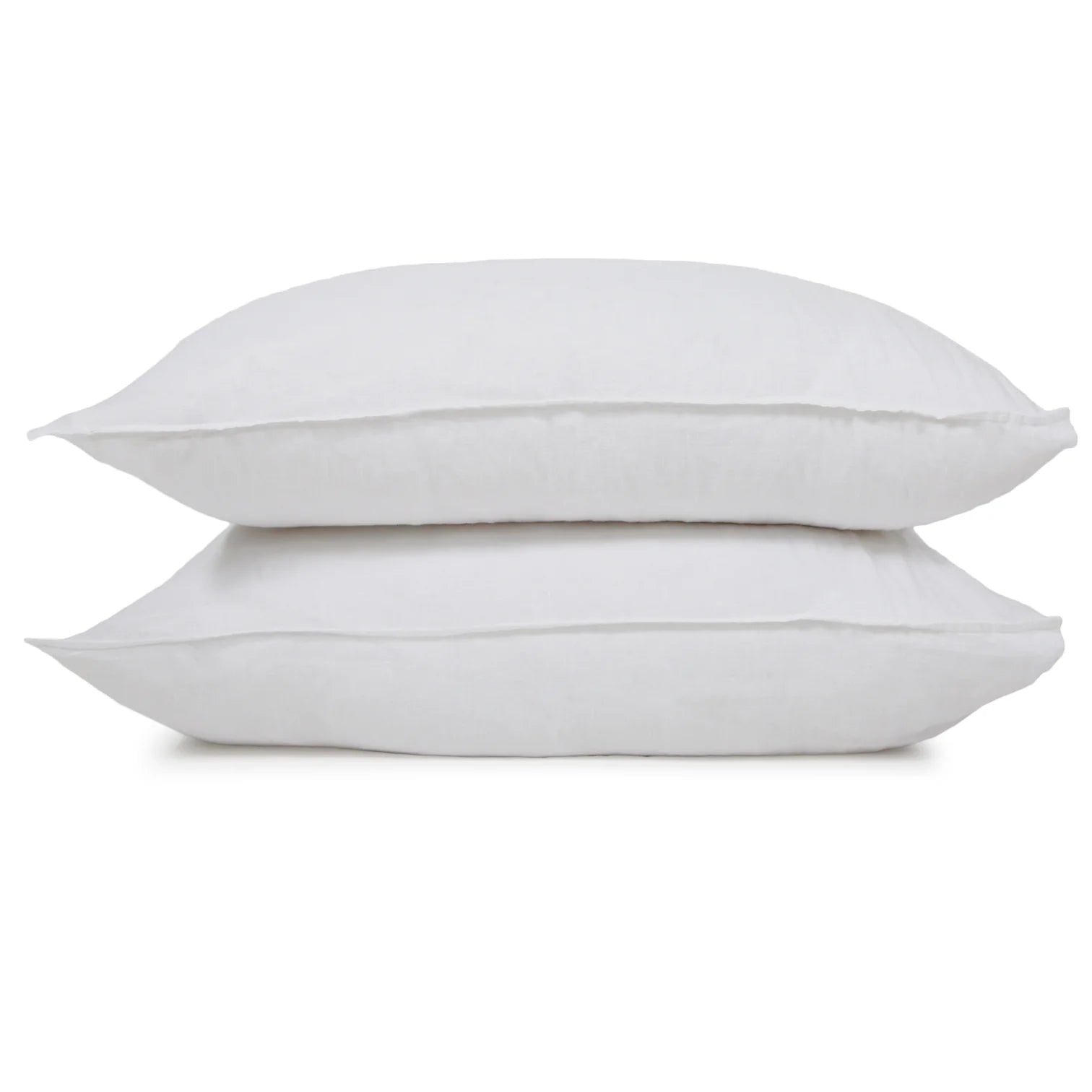 Be Home Parker Linen Queen Duvet Set White