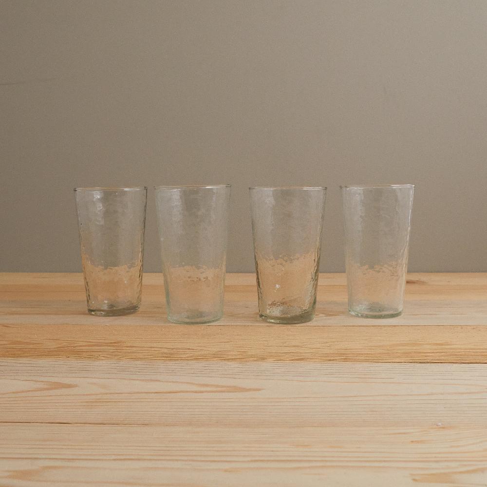 be home Pebble Glass Tumbler Tall Set of 4