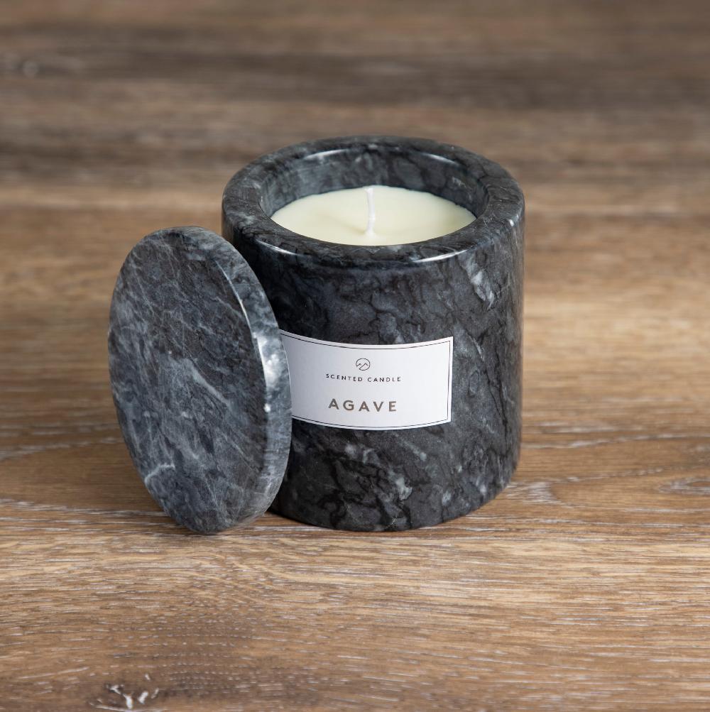 Be Home Pesa Marble Candle Agave