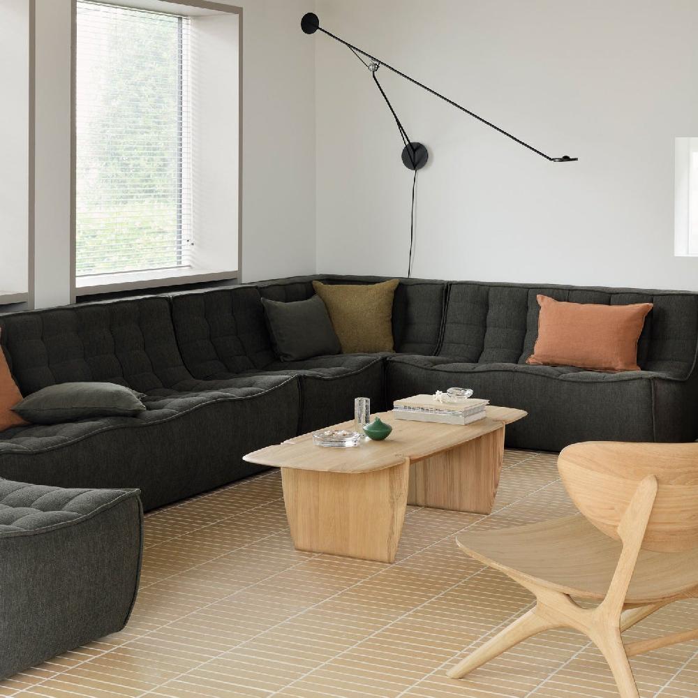 be home PI coffee table - varnished oak - rectangular