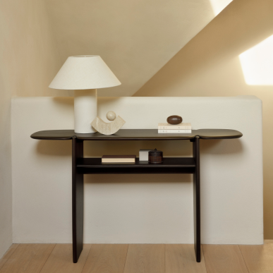 be home Pi Console Varnished Mahogany Dark Brown