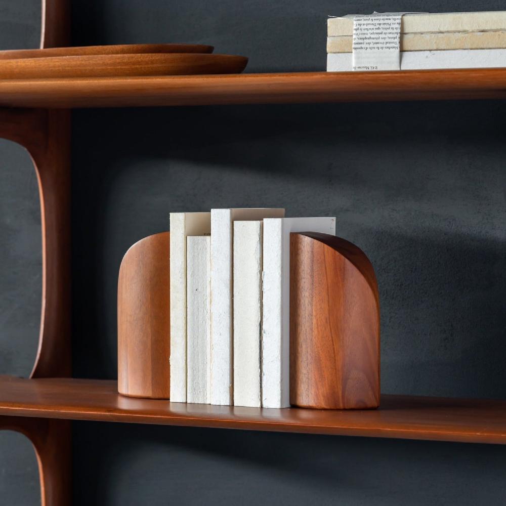 Be Home Pi Mahogany Bookends Set Of 2