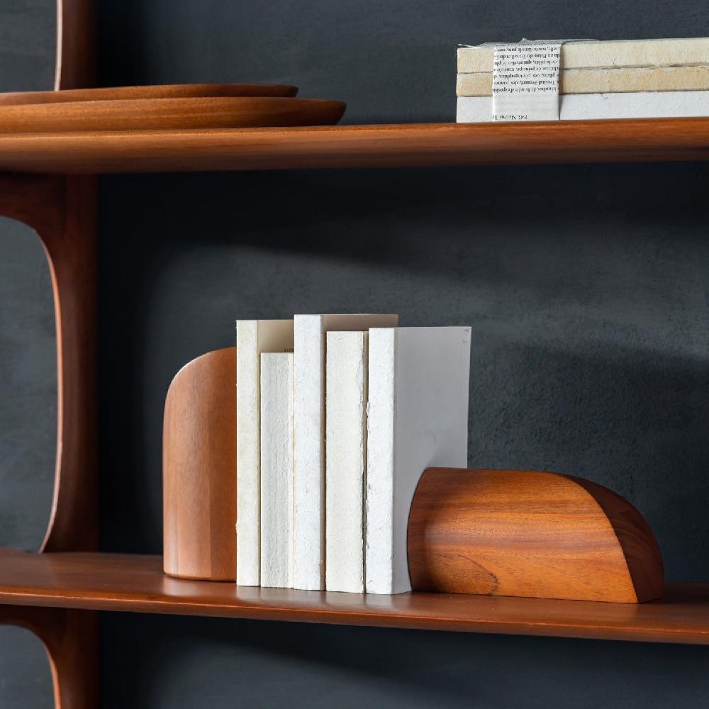 Be Home Pi Mahogany Bookends Set Of 2