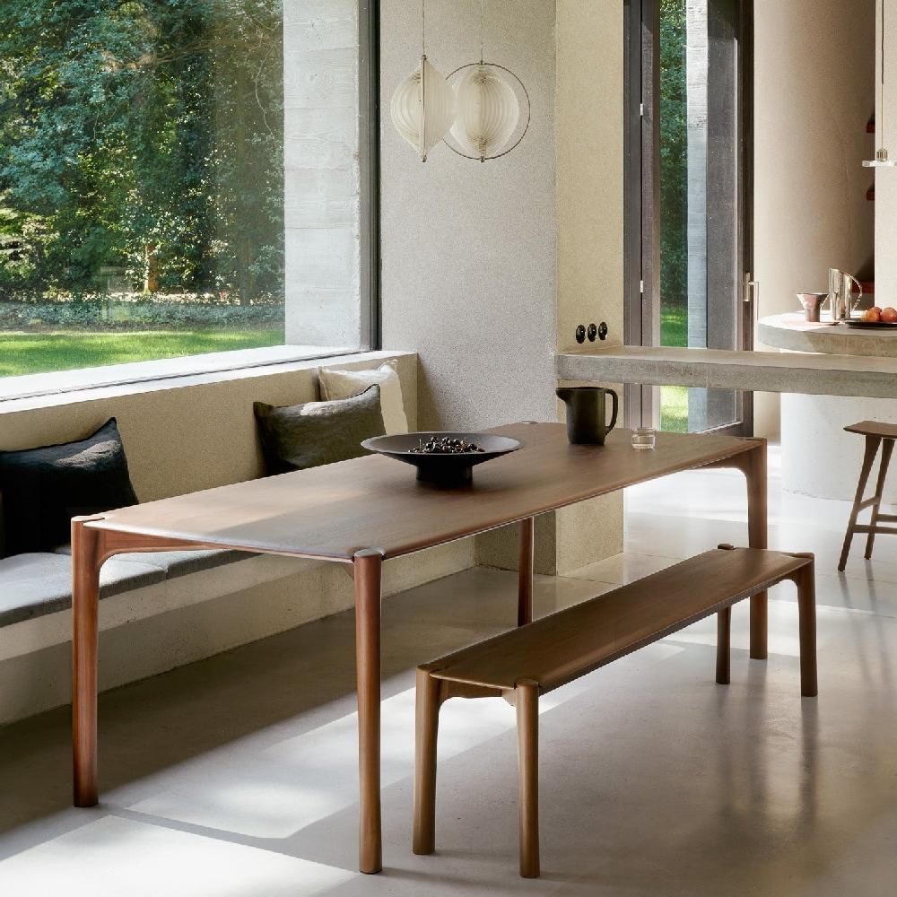 be home PI Solid Teak Bench 73"