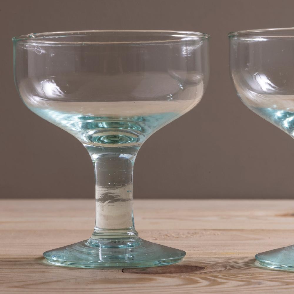 Be Home Premium Recycled Coupe Glass Set Of 4