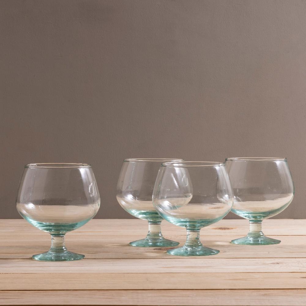 be home Premium Recycled Goblet Set of 4