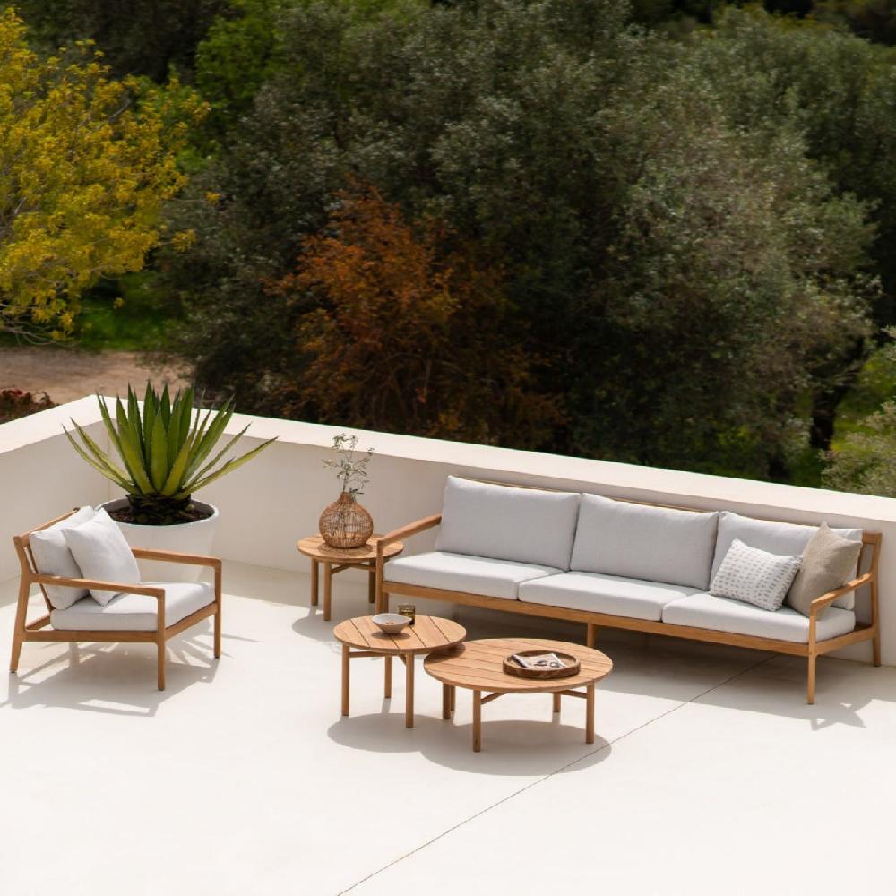 Be Home Quatro Solid Teak Outdoor Coffee Table 27"